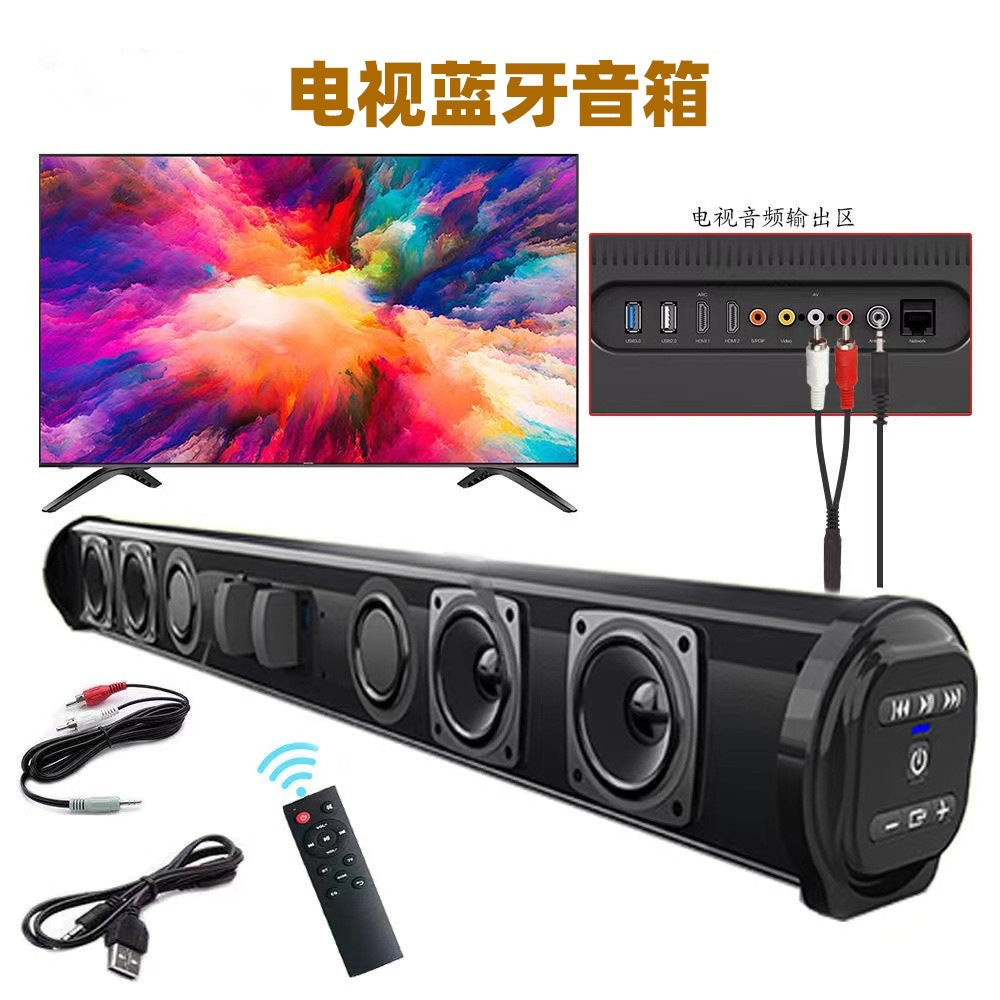 Wireless Bluetooth Sound Bar - Strip Sound Blaster Speaker for TV, Computer, Projector, and USB Broadcast