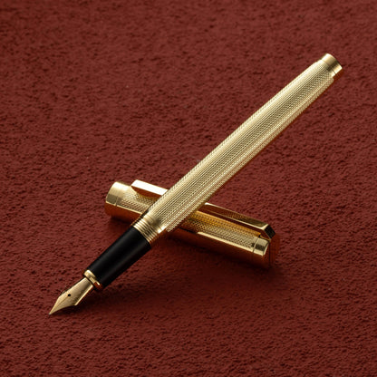 Metal Brass 26 Big Bright Tip Fountain Pen - Business Gift for Adult Calligraphy and Practicing Words