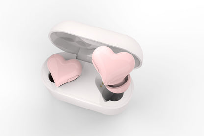 Valentine's Day "HeartBuds Love Earphones - Heart-Shaped Wireless Bluetooth Headphones "