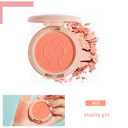 SANIYE Monochrome Blush - Long-Lasting Pink Blush for a Vitality Girly Look, Also Use as Eyeshadow