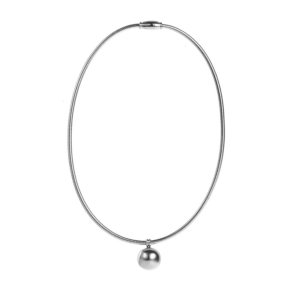Elegant & Durable:  Titanium Steel Elbow Chain Necklace for Women