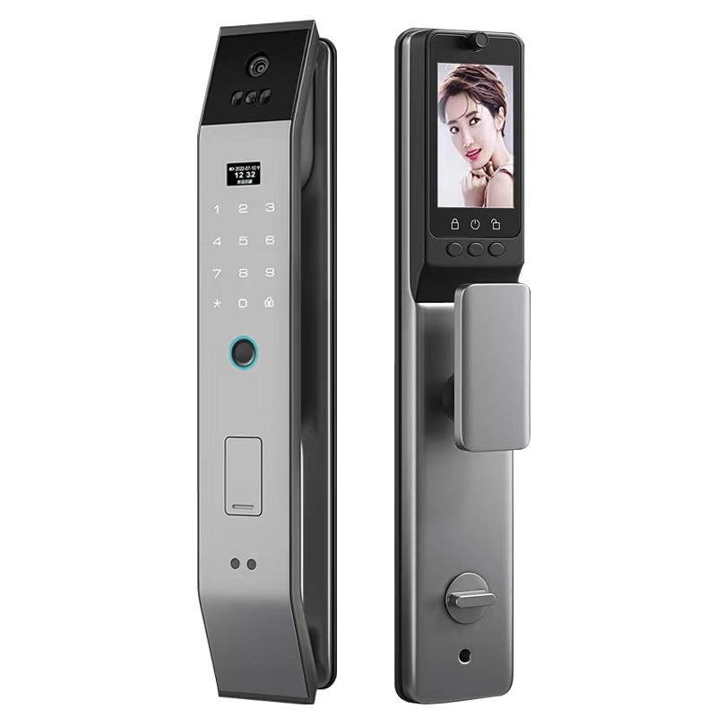 Automatic 3D Face Recognition Fingerprint Lock - Visual Smart Lock with Password and Anti-Theft Door Security