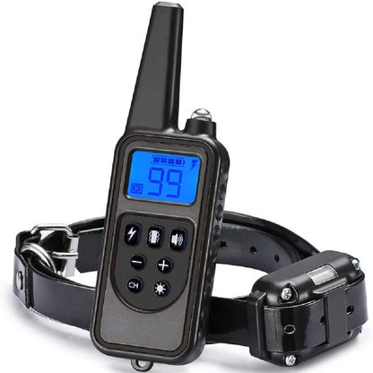 Waterproof Electric Shock Dog Barking Collar - Rechargeable Dog Training Collar