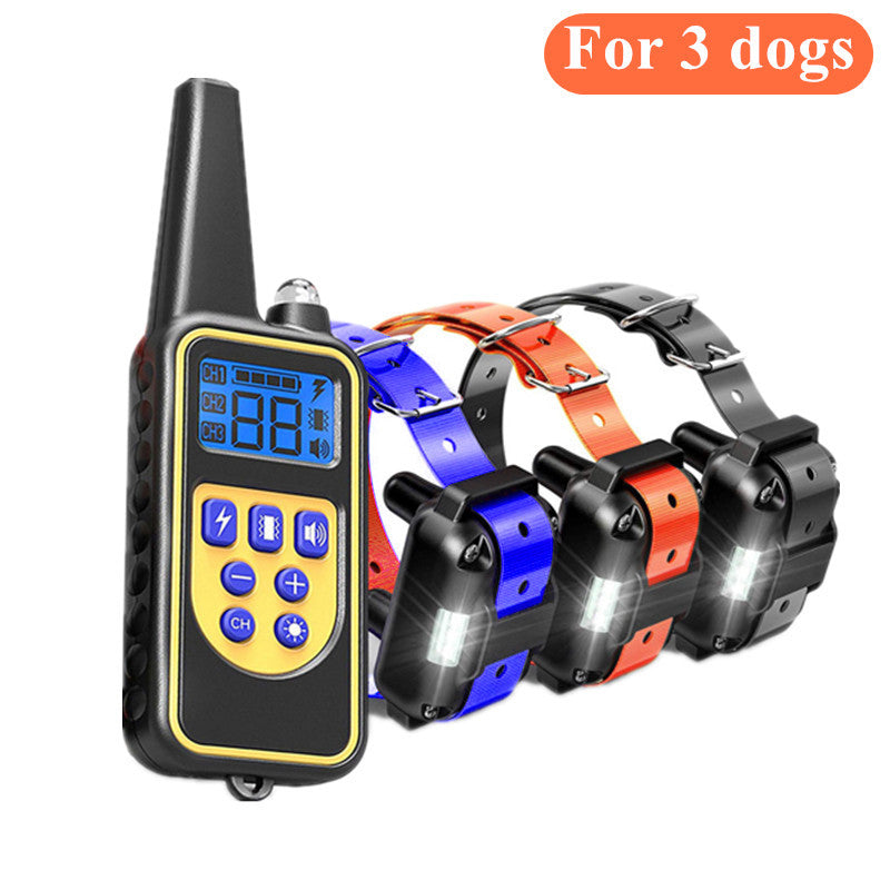 Waterproof Electric Shock Dog Barking Collar - Rechargeable Dog Training Collar