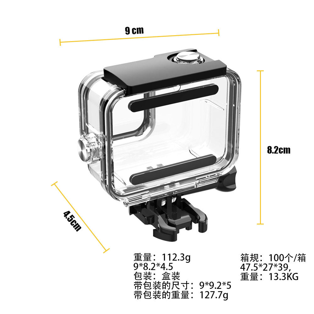 Waterproof Dive Case for GoPro Accessories - Detachable Lens Action Camera Case