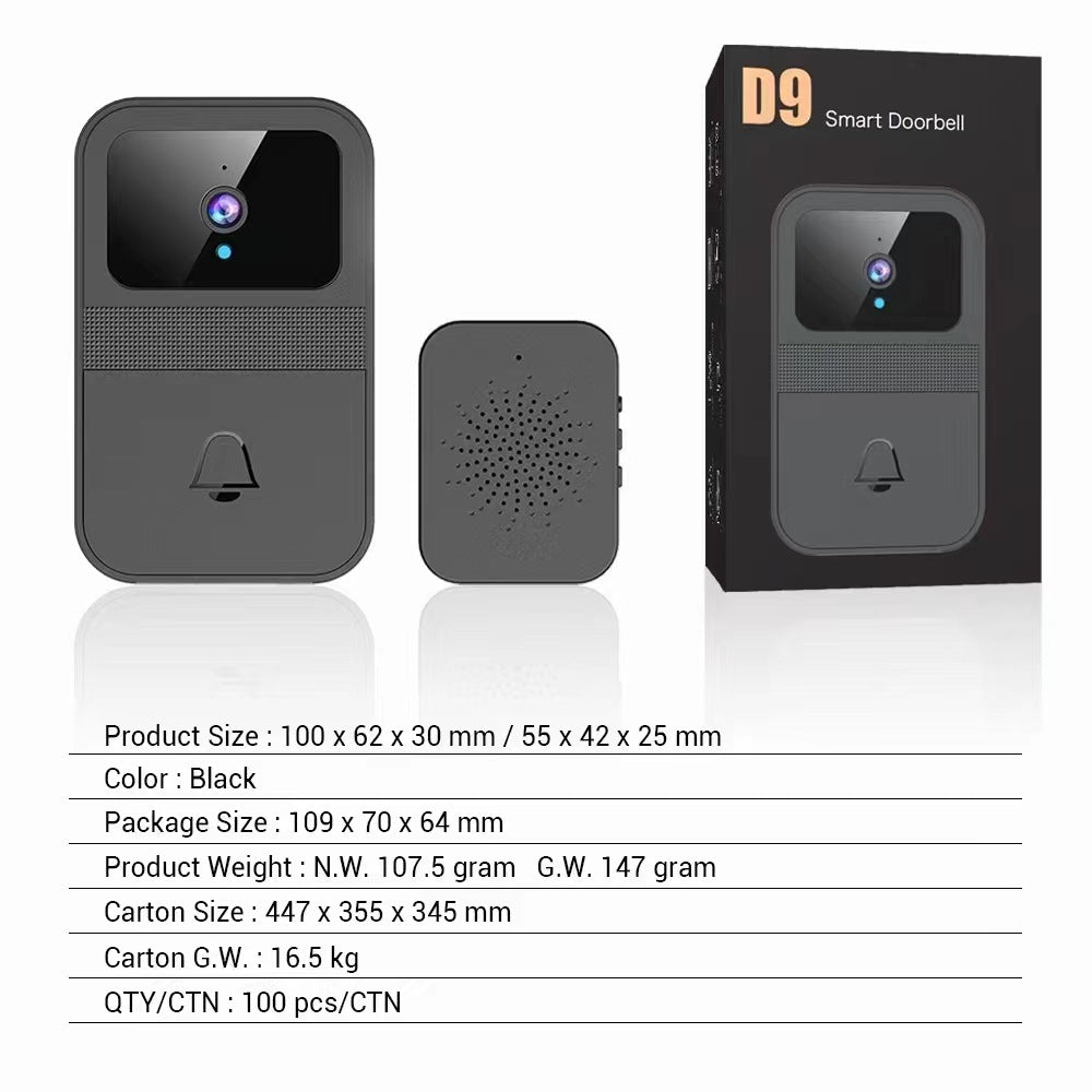 Smart Home Wireless Video Doorbell - Sound Customization, Ultra-Long Standby with Camera and Capture Function