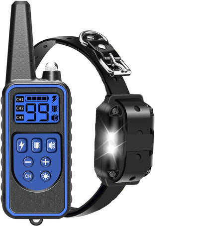 Waterproof Electric Shock Dog Barking Collar - Rechargeable Dog Training Collar