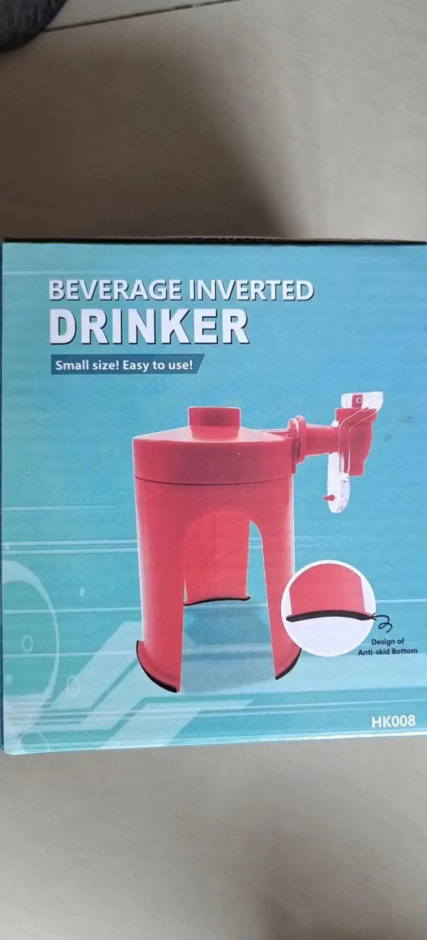 Upside Down Automatic Beverage Dispenser - A Novelty Drink Pouring Gadget for Home and Parties
