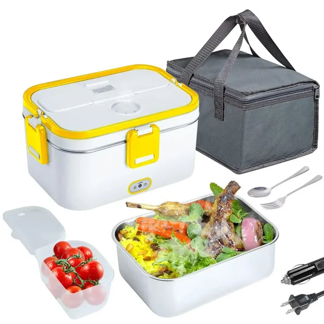 Hot Meals on the Go: 3-in-1 Electric Lunch Box