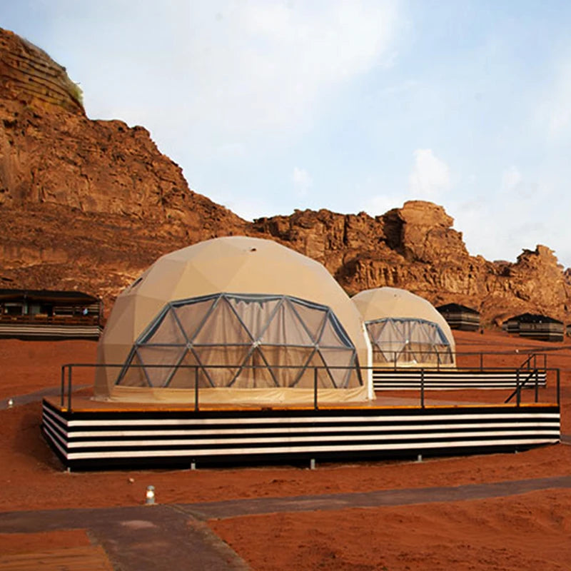 Your Exclusive Geodesic Dome Retreat: Luxury Camping Tent for Resorts