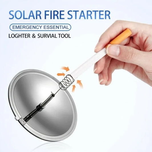 Outdoor Camping Solar Lighter - Portable Fire Starter, Essential for Emergency Travel Kits, Ideal for Hiking and Camping