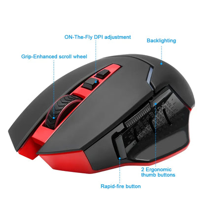 REDRAGON Mirage M690: Compact Wireless Powerhouse for Gamers