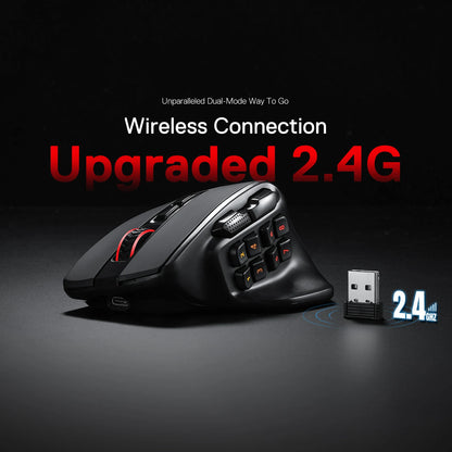 Redragon M811 PRO: Unleash Your MMO Potential – Wireless Gaming Mouse