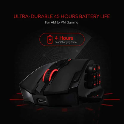 Unleash Dual Mode Domination: Redragon M913 Wireless/Wired RGB Gaming Mouse