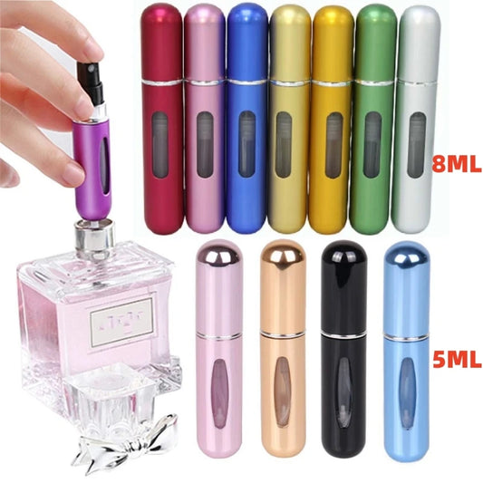 Refillable Mini Perfume Bottle - Portable Cosmetic Spray Atomizer, Travel-Friendly, Available in 8ml/5ml Sizes