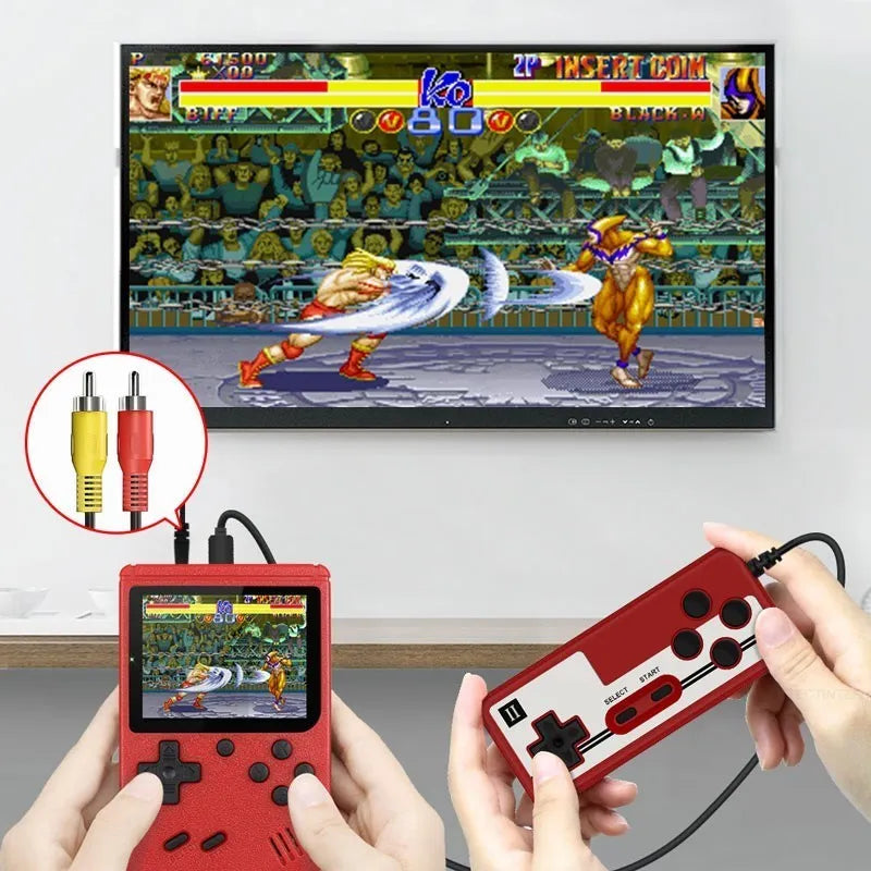 Retro Portable Mini Handheld Video Game Console - 8-Bit, 3.0 Inch Color LCD, Kids' Game Player with 500 Built-in Games