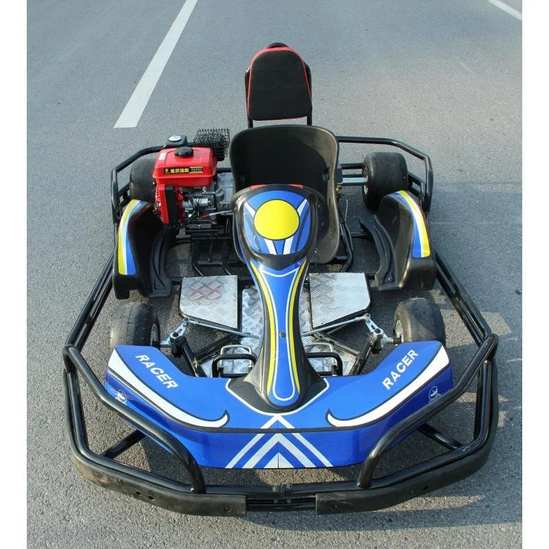 Double Seat Go-Kart for Adults - F1 Style Competitive Drift Kart, Available in Gasoline or Electric Models