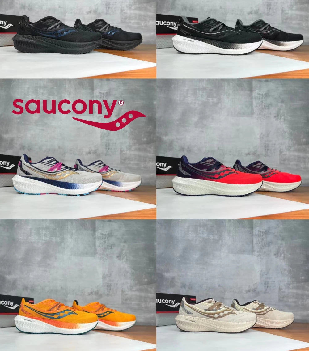 Saucony Triumph 20 - New Summer Running Shoes for Men, Shock-Absorbing Sneakers with Breathable Design