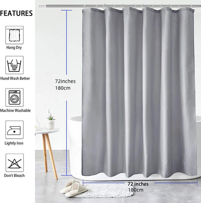 Waterproof Shower Curtains - Mildew-Resistant Bath Partition Curtain for Home Decor