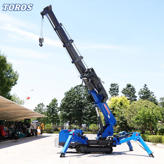 Compact Spider Crane - Mini Crawler with Telescopic Outrigger, Ideal for Narrow Spaces, Foldable Lifting Construction