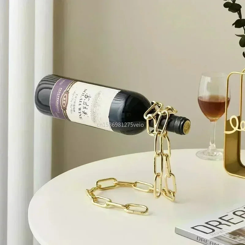 Showcase Your Wine: Single-Bottle Suspension Rack for Sophisticated Display