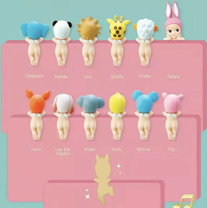 Sonny Angel Animal Hippers Blind Box with Confirmed Styles - Phone Screen Decorations and Birthday Gifts