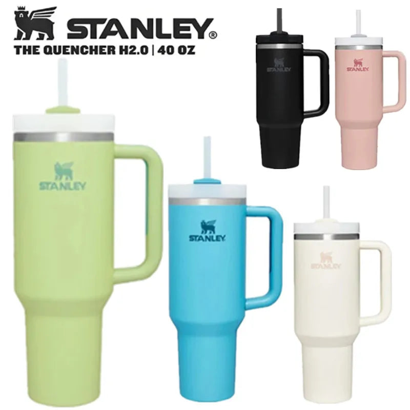 Stanley Quencher H2.0 Flow State Tumbler - 30/40oz Stainless Steel Vacuum Insulated with Lid and Straw, Keeps Drinks Cold or Warm