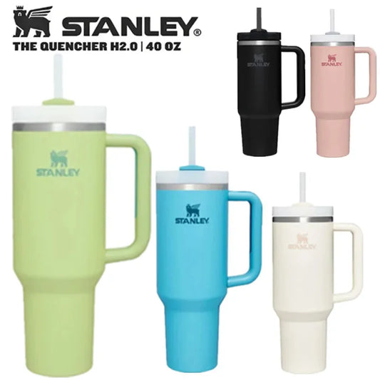 Stanley Quencher H2.0 Flow State Tumbler - 30/40oz Stainless Steel Vacuum Insulated with Lid and Straw, Keeps Drinks Cold or Warm