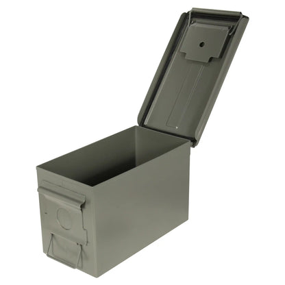 Strategy 50 Caliber Metal Ammo Storage Box - 12x6.125x7.25 Inches, OD Green