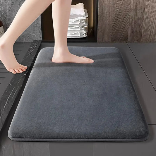 Super Absorbent Floor Mat - Coral Velvet Bathroom Mat, Anti-Slip Door Mat, Ideal for Bathrooms and Entryways