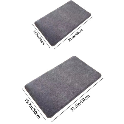 Super Absorbent Floor Mat - Coral Velvet Bathroom Mat, Anti-Slip Door Mat, Ideal for Bathrooms and Entryways