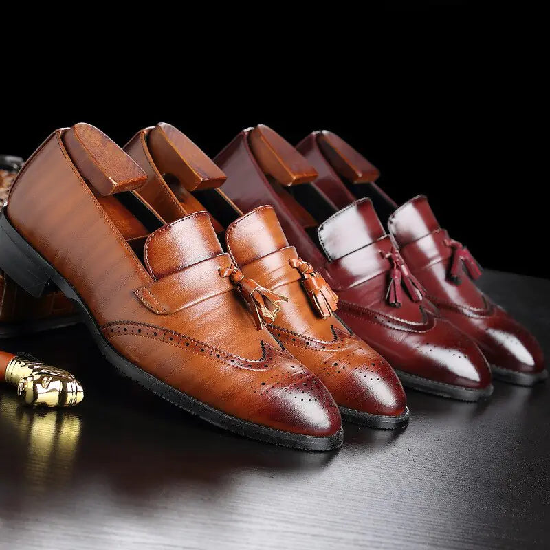 Timeless Style, Modern Ethos: Premium Vegan Leather Tassel Loafers