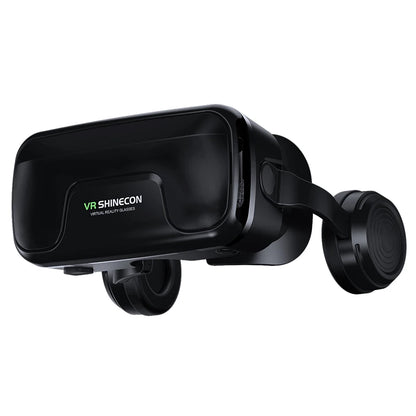 VR Shinecon 10.0 Helmet - 3D Virtual Reality Glasses for Smartphones, Includes Controller and Binoculars for Gaming and Movies