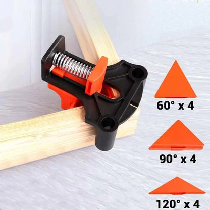 Carpenter's Right Angle Clamp - Effortless One-Handed Operation for Perfect Corners