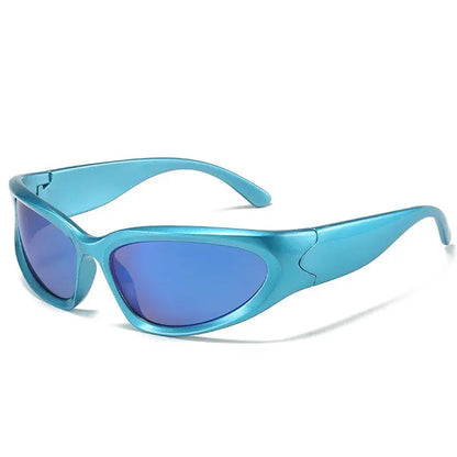 Edgy Elegance: Zonnebril Heren Sunglasses with UV400 Protection