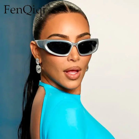 Edgy Elegance: Zonnebril Heren Sunglasses with UV400 Protection
