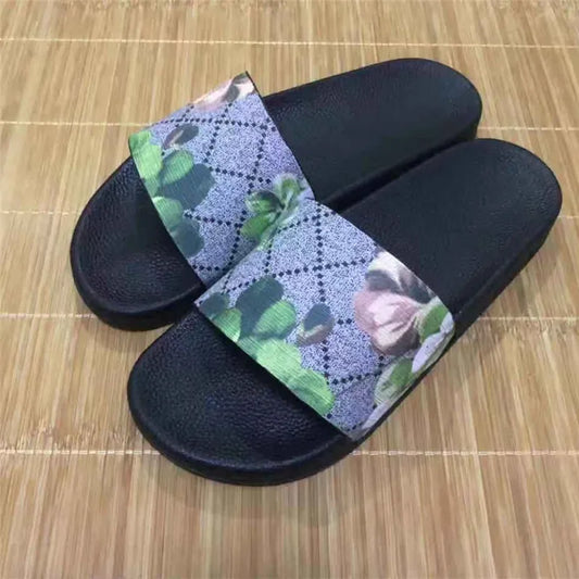 XPAY Summer Men's Sandals - Luxury Leather Outdoor Beach Slides, Non-slip, Floral and Star Roman Slippers, Sizes 35-46