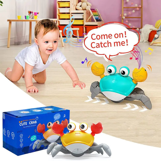 Time To Meet Your Baby's New Scuttling Sidekick! Interactive Crawling Crab Toy