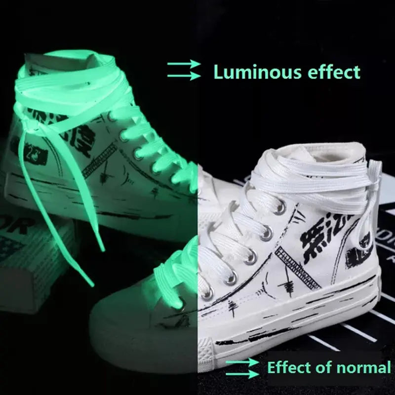 Illuminate Every Step with Our Luminous Shoelaces!