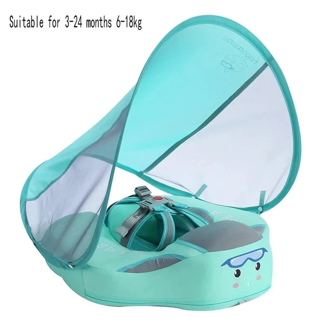 "Advanced Non-Inflatable Baby Swimming Ring: Safe and Leak-Proof Swim Trainer for Toddlers"
