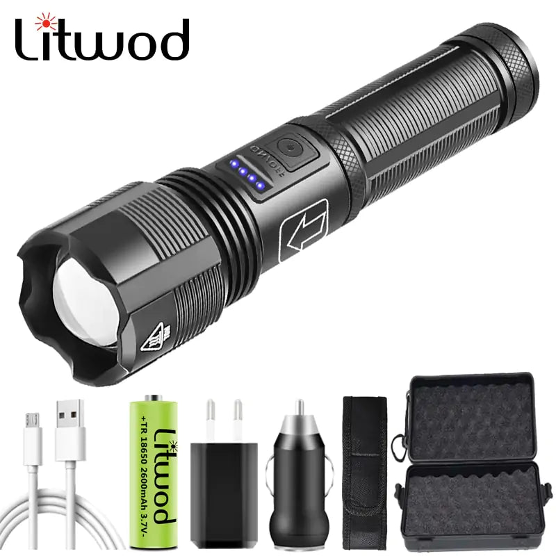 lluminate Your Adventures with the High-Quality Tactical Hunting LED Flashlight