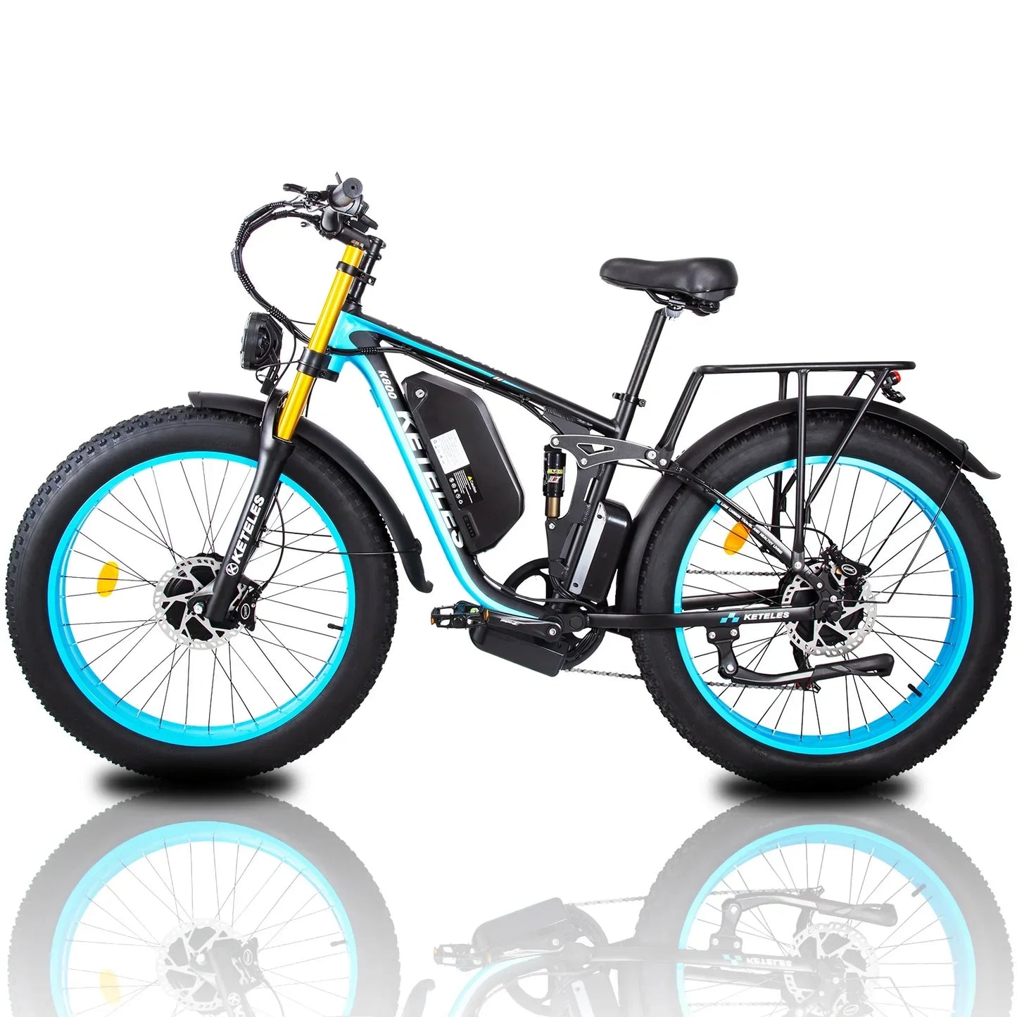 Conquer Trails & City Streets: Powerful 2000W Dual Motor Fat Tire E-bike