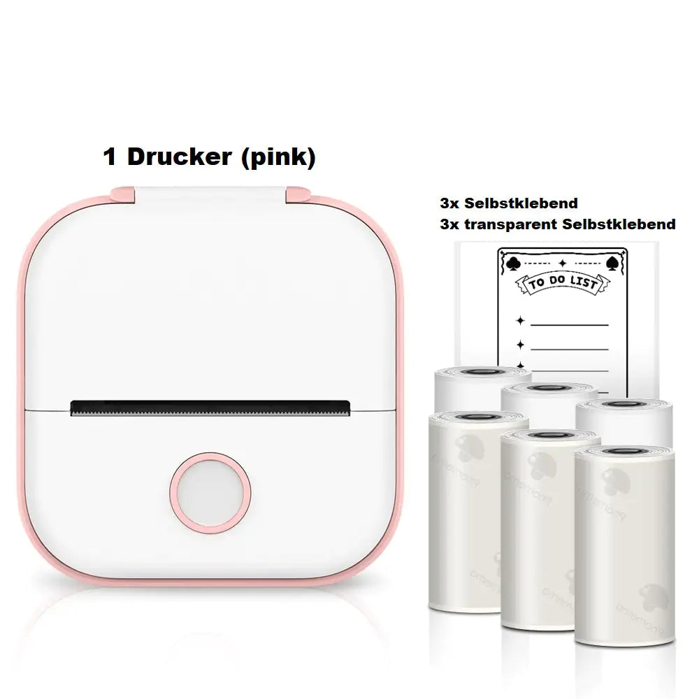 Wireless Mini Pocket Printer - Portable, Instant Printing from Your Smartphone or Tablet