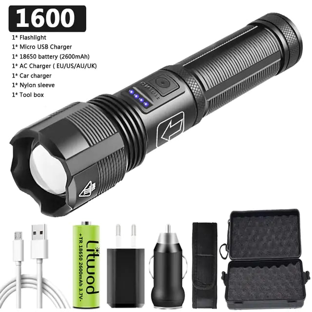 lluminate Your Adventures with the High-Quality Tactical Hunting LED Flashlight