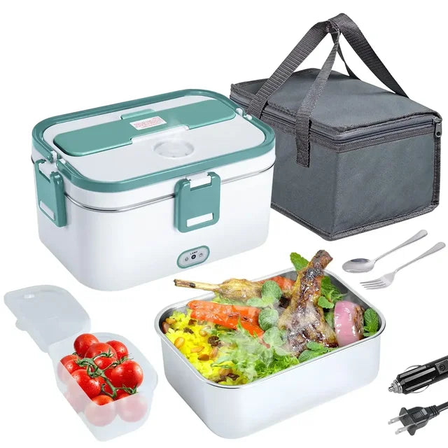 Hot Meals on the Go: 3-in-1 Electric Lunch Box