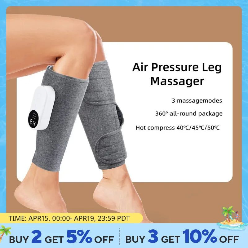 Revitalize Your Legs:  Electric Air Compression Massager with Heat