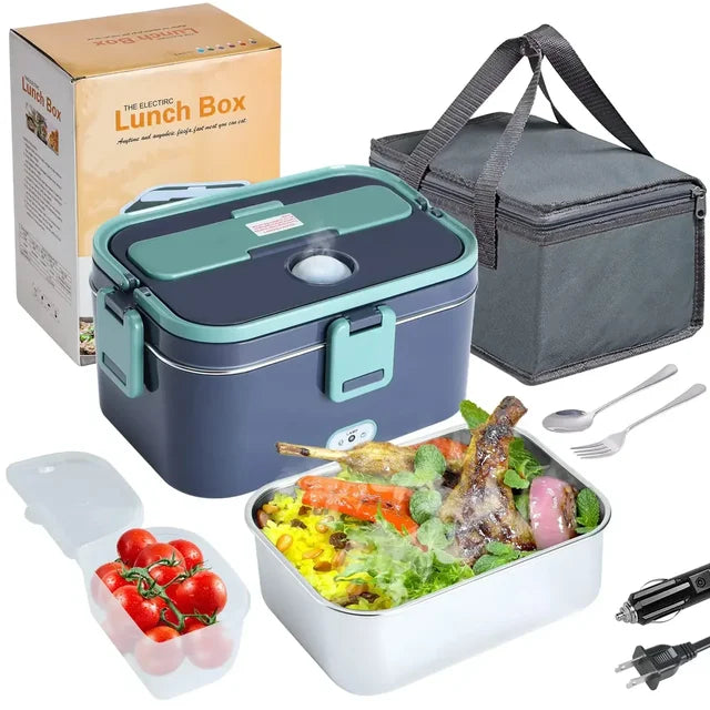 Hot Meals on the Go: 3-in-1 Electric Lunch Box