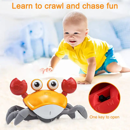 Time To Meet Your Baby's New Scuttling Sidekick! Interactive Crawling Crab Toy