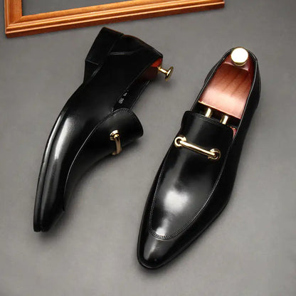 Men's Leather Loafers - Elevated Italian Elegance in Premium Materials