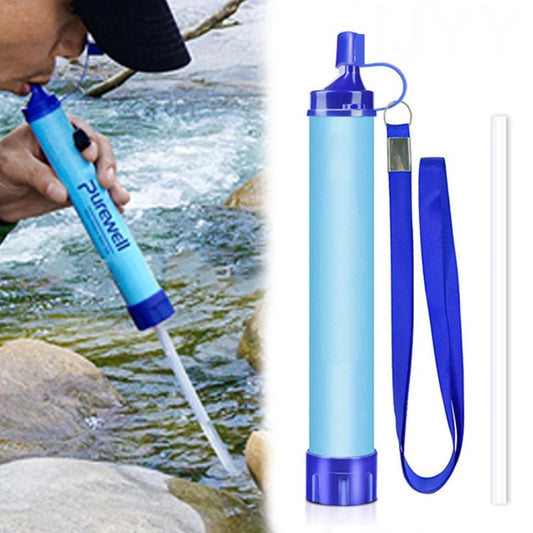 Safe Water Anywhere:  Portable Mini Water Filter Straw for Camping & Survival